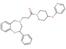 4-{3-oxo-3-[4-(3-pyridinyloxy)-1-piperidinyl]propyl}-2-phenyl-2,3,4,5-tetrahydro-1,4-benzoxazepine