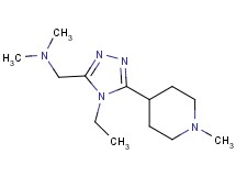 1-[4-ethyl-5-(1-methylpiperidin-4-yl)-4H-1,2,4-triazol-3-yl]-N,N-dimethylmethanamine
