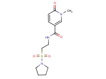1-methyl-6-oxo-N-[2-(pyrrolidin-1-ylsulfonyl)ethyl]-1,6-dihydropyridine-3-carboxamide