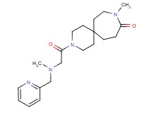 9-methyl-3-{[methyl(pyridin-2-ylmethyl)amino]acetyl}-3,9-diazaspiro[5.6]dodecan-10-one