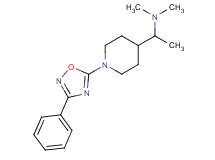 N,N-dimethyl-1-[1-(3-phenyl-1,2,4-oxadiazol-5-yl)-4-piperidinyl]ethanamine