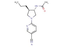 N-[(3S*,4R*)-1-(5-cyano-2-pyridinyl)-4-propyl-3-pyrrolidinyl]acetamide