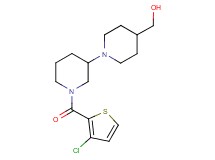{1'-[(3-chloro-2-thienyl)carbonyl]-1,3'-bipiperidin-4-yl}methanol