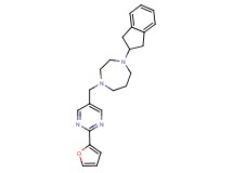 1-(2,3-dihydro-1H-inden-2-yl)-4-{[2-(2-furyl)-5-pyrimidinyl]methyl}-1,4-diazepane