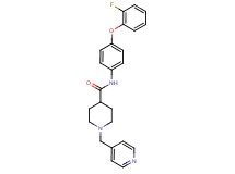 N-[4-(2-fluorophenoxy)phenyl]-1-(4-pyridinylmethyl)-4-piperidinecarboxamide