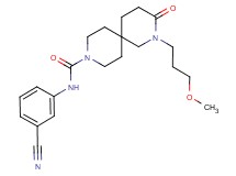 N-(3-cyanophenyl)-2-(3-methoxypropyl)-3-oxo-2,9-diazaspiro[5.5]undecane-9-carboxamide