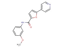 N-(3-methoxyphenyl)-5-pyridin-4-yl-2-furamide