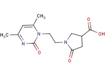 1-[2-(4,6-dimethyl-2-oxopyrimidin-1(2H)-yl)ethyl]-5-oxopyrrolidine-3-carboxylic acid