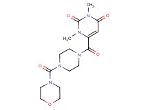 1,3-dimethyl-6-{[4-(4-morpholinylcarbonyl)-1-piperazinyl]carbonyl}-2,4(1H,3H)-pyrimidinedione