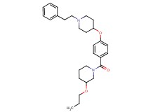 1-(4-{[1-(2-phenylethyl)-4-piperidinyl]oxy}benzoyl)-3-propoxypiperidine