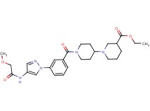 ethyl 1'-(3-{4-[(methoxyacetyl)amino]-1H-pyrazol-1-yl}benzoyl)-1,4'-bipiperidine-3-carboxylate