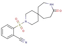 2-[(10-oxo-3,9-diazaspiro[5.6]dodec-3-yl)sulfonyl]benzonitrile