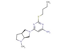 2-(butylthio)-6-[(3aS*,6aS*)-1-methylhexahydropyrrolo[3,4-b]pyrrol-5(1H)-yl]pyrimidin-4-amine