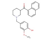[1-(4-hydroxy-3-methoxybenzyl)-3-piperidinyl](1-naphthyl)methanone