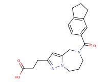 3-[5-(2,3-dihydro-1H-inden-5-ylcarbonyl)-5,6,7,8-tetrahydro-4H-pyrazolo[1,5-a][1,4]diazepin-2-yl]propanoic acid
