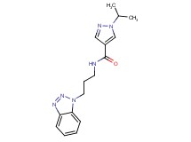 N-[3-(1H-1,2,3-benzotriazol-1-yl)propyl]-1-isopropyl-1H-pyrazole-4-carboxamide