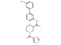 N-(3'-methyl-3-biphenylyl)-1-(1,3-thiazol-4-ylcarbonyl)-3-piperidinecarboxamide