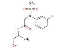 2-[(3-fluorophenyl)(methylsulfonyl)amino]-N-(2-hydroxy-1-methylethyl)acetamide