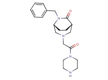 rel-(1S,5R)-6-benzyl-3-[2-oxo-2-(1-piperazinyl)ethyl]-3,6-diazabicyclo[3.2.2]nonan-7-one dihydrochloride