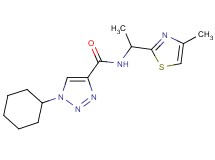1-cyclohexyl-N-[1-(4-methyl-1,3-thiazol-2-yl)ethyl]-1H-1,2,3-triazole-4-carboxamide