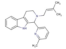2-(3-methyl-2-buten-1-yl)-1-(6-methyl-2-pyridinyl)-2,3,4,9-tetrahydro-1H-beta-carboline