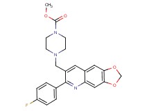 methyl 4-{[6-(4-fluorophenyl)[1,3]dioxolo[4,5-g]quinolin-7-yl]methyl}-1-piperazinecarboxylate