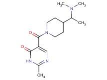 5-({4-[1-(dimethylamino)ethyl]-1-piperidinyl}carbonyl)-2-methyl-4(3H)-pyrimidinone