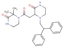 4-{[1-(2,2-diphenylethyl)-3-oxo-2-piperazinyl]acetyl}-3,3-dimethyl-2-piperazinone