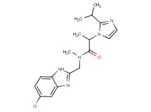 N-[(5-chloro-1H-benzimidazol-2-yl)methyl]-2-(2-isopropyl-1H-imidazol-1-yl)-N-methylpropanamide