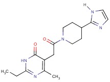 2-ethyl-5-{2-[4-(1H-imidazol-2-yl)piperidin-1-yl]-2-oxoethyl}-6-methylpyrimidin-4(3H)-one