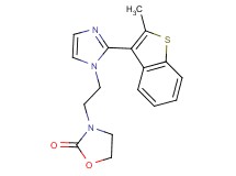 3-{2-[2-(2-methyl-1-benzothien-3-yl)-1H-imidazol-1-yl]ethyl}-1,3-oxazolidin-2-one