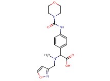 [(isoxazol-3-ylmethyl)(methyl)amino]{4-[(morpholin-4-ylcarbonyl)amino]phenyl}acetic acid