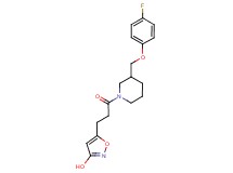 5-(3-{3-[(4-fluorophenoxy)methyl]-1-piperidinyl}-3-oxopropyl)-3-isoxazolol