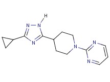 2-[4-(3-cyclopropyl-1H-1,2,4-triazol-5-yl)piperidin-1-yl]pyrimidine
