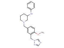 1-[4-methoxy-3-(1H-1,2,4-triazol-1-ylmethyl)benzyl]-N-phenyl-3-piperidinamine
