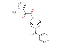 2-[(1S*,5R*)-3-isonicotinoyl-3,6-diazabicyclo[3.2.2]non-6-yl]-1-(1-methyl-1H-pyrrol-2-yl)-2-oxoethanone