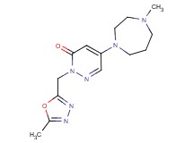 5-(4-methyl-1,4-diazepan-1-yl)-2-[(5-methyl-1,3,4-oxadiazol-2-yl)methyl]pyridazin-3(2H)-one