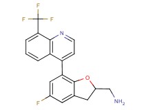 ({5-fluoro-7-[8-(trifluoromethyl)quinolin-4-yl]-2,3-dihydro-1-benzofuran-2-yl}methyl)amine