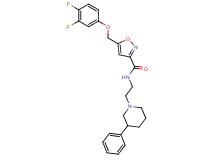 5-[(3,4-difluorophenoxy)methyl]-N-[2-(3-phenyl-1-piperidinyl)ethyl]-3-isoxazolecarboxamide