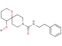 5-hydroxy-N-(2-phenylethyl)-1-oxa-9-azaspiro[5.5]undecane-9-carboxamide