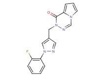 2-{[1-(2-fluorophenyl)-1H-pyrazol-4-yl]methyl}pyrrolo[1,2-d][1,2,4]triazin-1(2H)-one