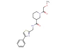 1-(methoxyacetyl)-N-[(4-phenyl-1,3-thiazol-2-yl)methyl]piperidine-3-carboxamide