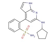 2-[6-(cyclopentylamino)-1H-pyrrolo[2,3-b]pyridin-4-yl]benzenesulfonamide