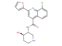 8-chloro-2-(2-furyl)-N-[rel-(3R,4R)-4-hydroxy-3-piperidinyl]-4-quinolinecarboxamide hydrochloride