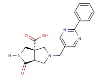 (3aR*,6aS*)-1-oxo-5-[(2-phenylpyrimidin-5-yl)methyl]hexahydropyrrolo[3,4-c]pyrrole-3a(1H)-carboxylic acid