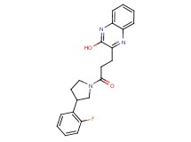 3-{3-[3-(2-fluorophenyl)-1-pyrrolidinyl]-3-oxopropyl}-2-quinoxalinol