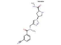(4S)-4-(4-{[(3-cyanobenzoyl)(methyl)amino]methyl}-1H-1,2,3-triazol-1-yl)-N-methyl-L-prolinamide