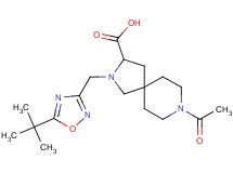 8-acetyl-2-[(5-tert-butyl-1,2,4-oxadiazol-3-yl)methyl]-2,8-diazaspiro[4.5]decane-3-carboxylic acid