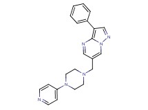 3-phenyl-6-[(4-pyridin-4-ylpiperazin-1-yl)methyl]pyrazolo[1,5-a]pyrimidine