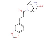 (1S*,6R*)-9-[3-(1,3-benzodioxol-5-yl)propanoyl]-3,9-diazabicyclo[4.2.1]nonan-4-one